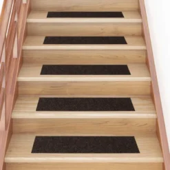 vidaXL - Trapmat - Bruin - Polypropyleen - 76 x 20 cm - 15 stuks