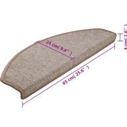 vidaXL - Trapmat - Bruin - Polypropyleen