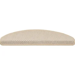 vidaXL - Trapmat - Crème - Stof - 65 x 21 x 4 cm - 15 stuks