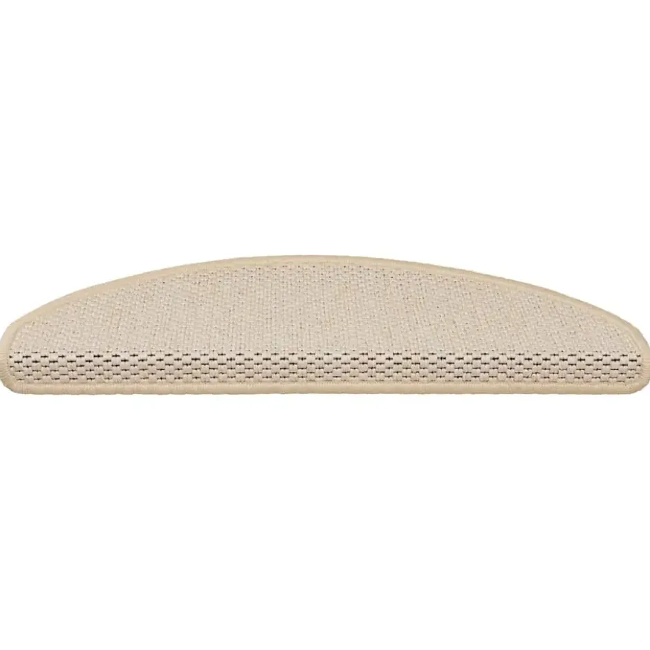 vidaXL - Trapmat - Crème - Stof - 65 x 21 x 4 cm - 15 stuks