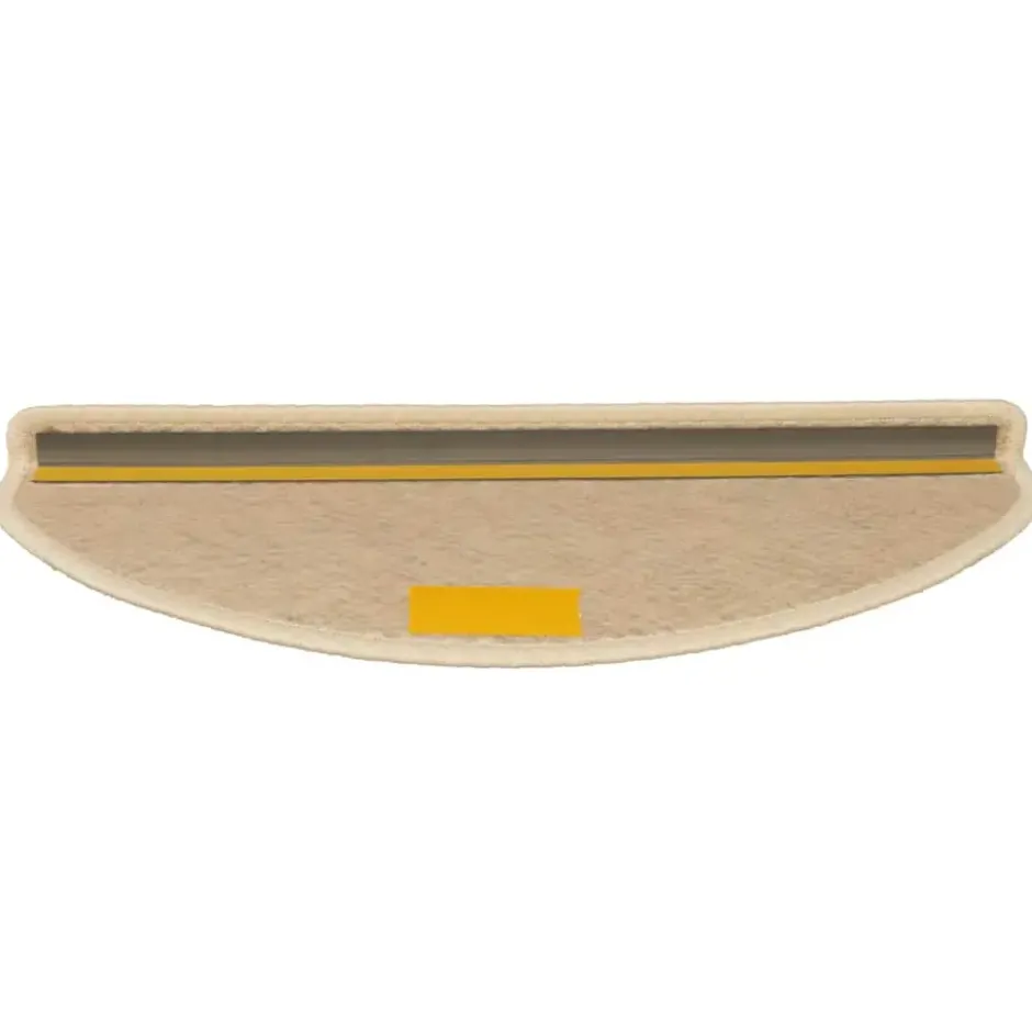 vidaXL - Trapmat - Crème - Stof - 65 x 21 x 4 cm - 15 stuks