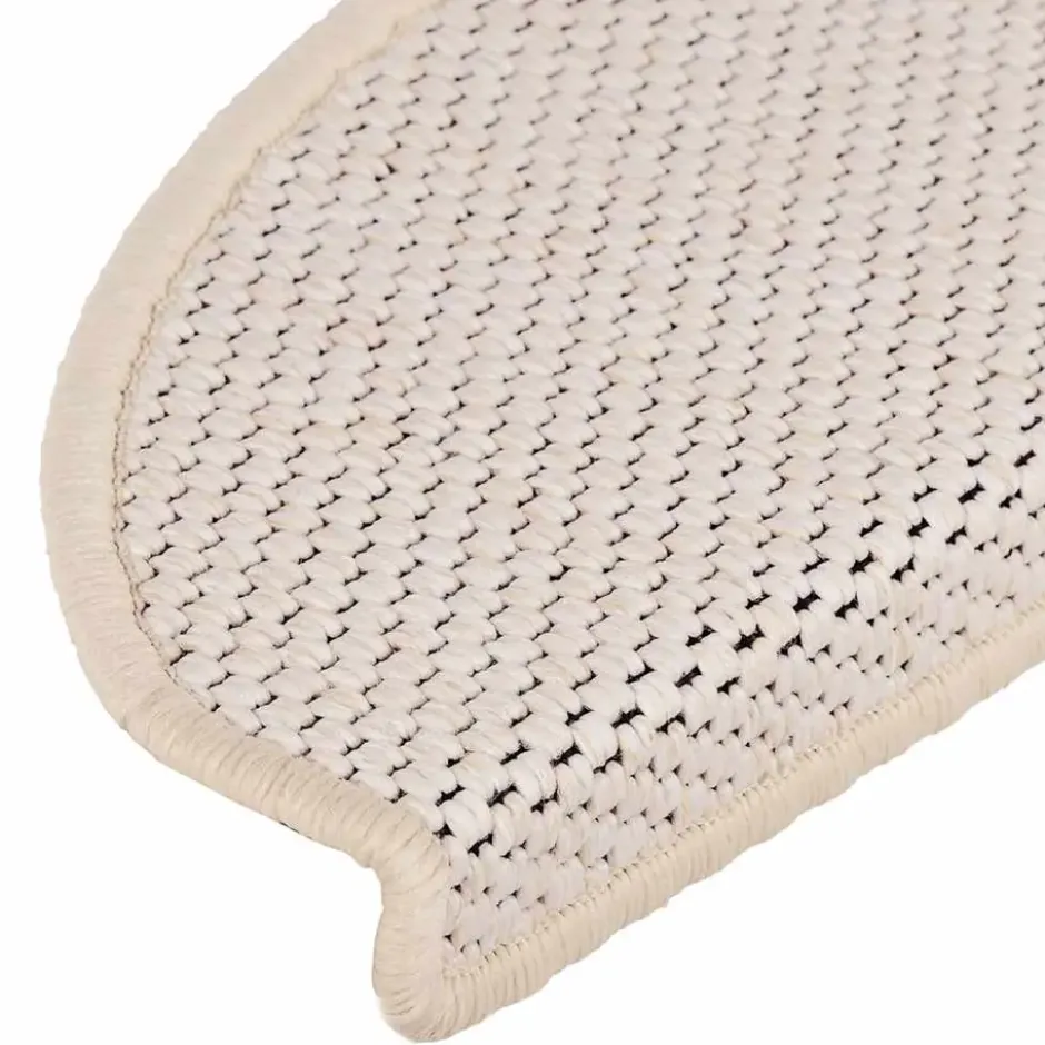 vidaXL - Trapmat - Crème - Stof - 65 x 21 x 4 cm - 15 stuks