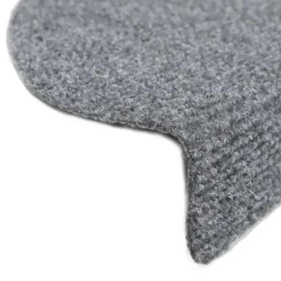 vidaXL - Trapmat - Grijs - Polypropyleen - 65 x 21 x 4 cm - 15 stuks