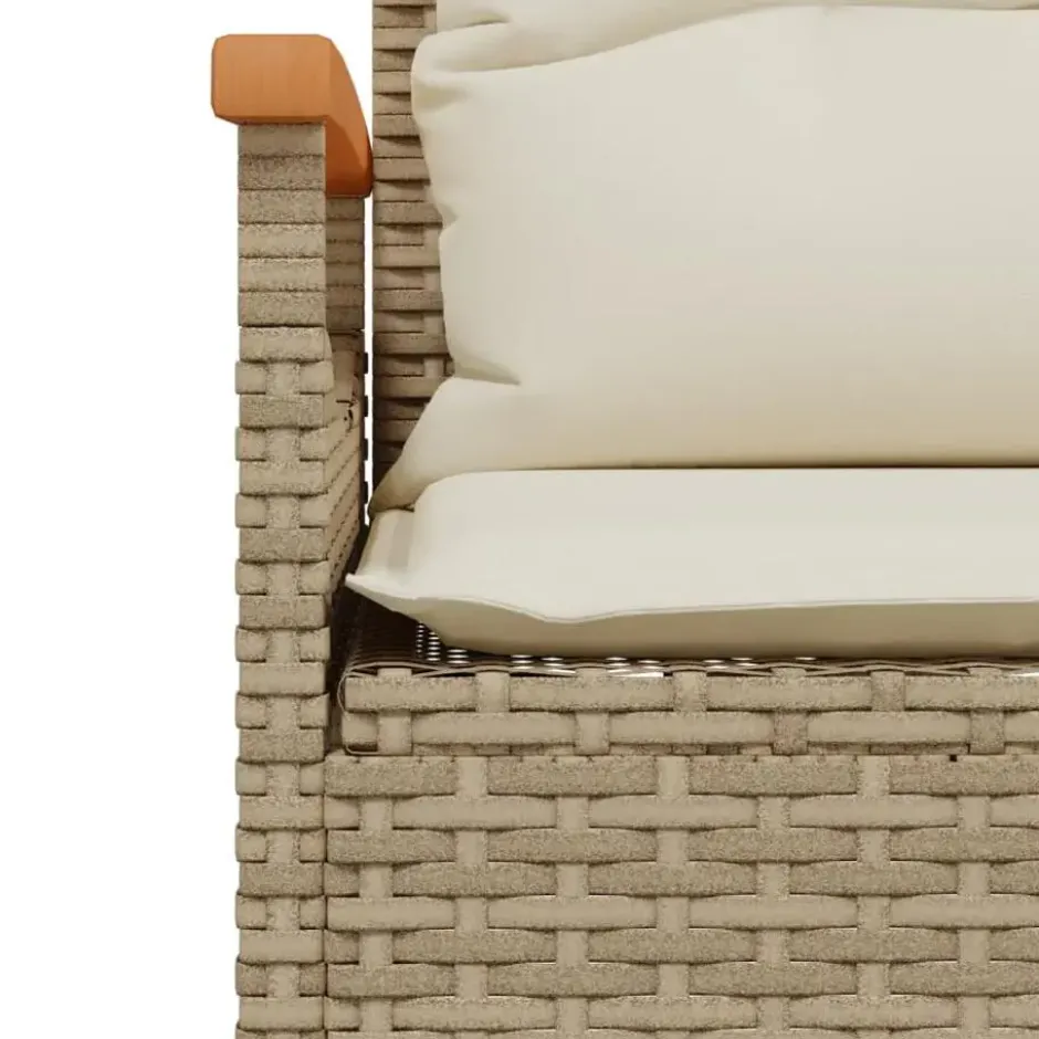 vidaXL - Tuinbank - Beige - Poly rattan