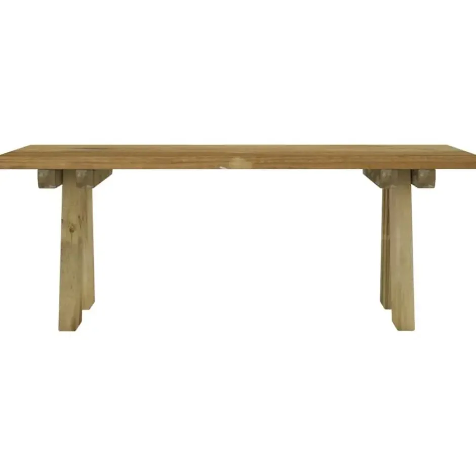 vidaXL - Tuinbank - Bruin - Grenenhout - 110 x 38 x 45 cm