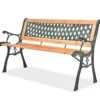 vidaXL - Tuinbank - Bruin - Hout - 122 cm