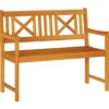 vidaXL - Tuinbank - Bruin - Massief acaciahout - 110 x 55.5 x 90 cm