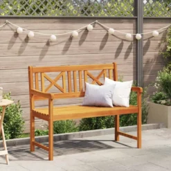 vidaXL - Tuinbank - Bruin - Massief acaciahout - 110 x 55.5 x 90 cm