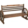 vidaXL - Tuinbank - Bruin - Vurenhout - 112 cm