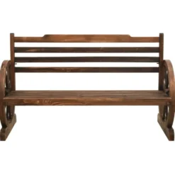 vidaXL - Tuinbank - Bruin - Vurenhout - 112 cm