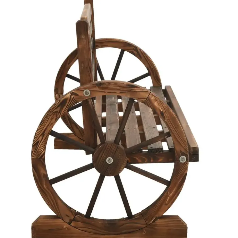 vidaXL - Tuinbank - Bruin - Vurenhout - 112 cm