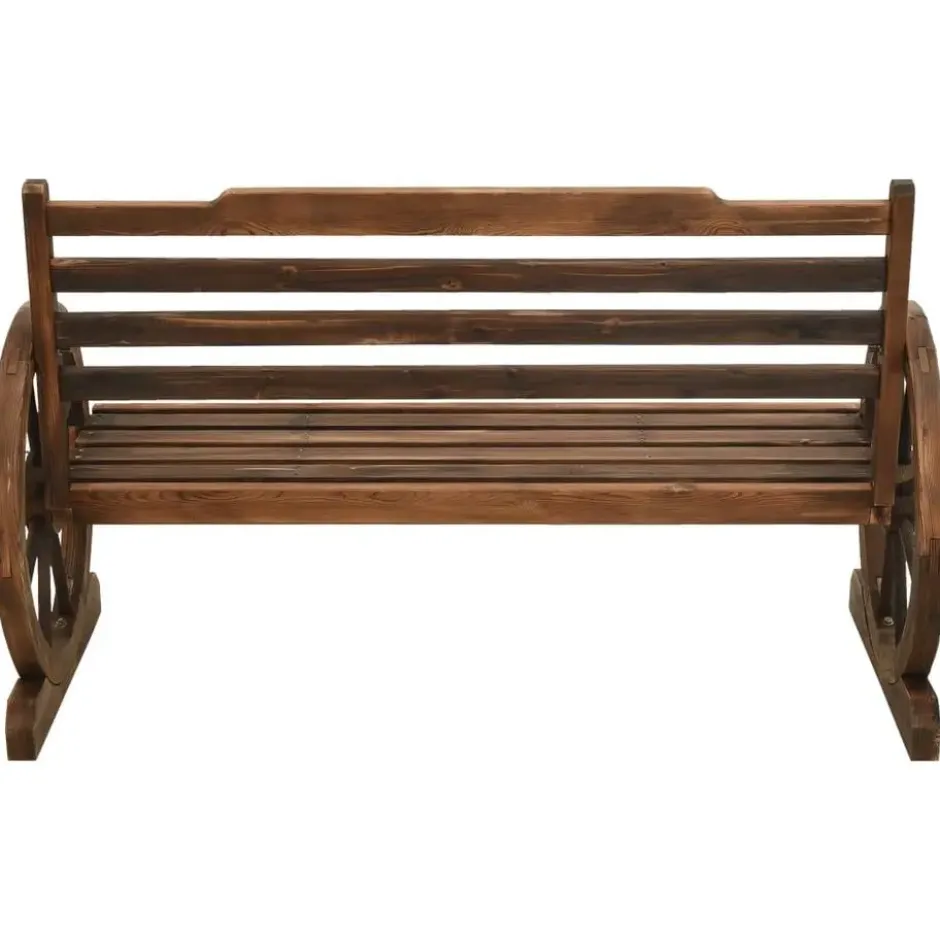 vidaXL - Tuinbank - Bruin - Vurenhout - 112 cm