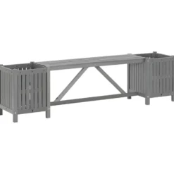 vidaXL - Tuinbank - Grijs - Acaciahout - 150 x 30 x 40 cm