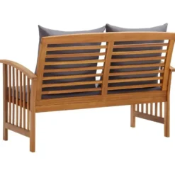 vidaXL - Tuinbank - Grijs - Hout