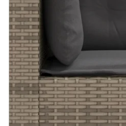 vidaXL - Tuinbank - Grijs - Poly rattan