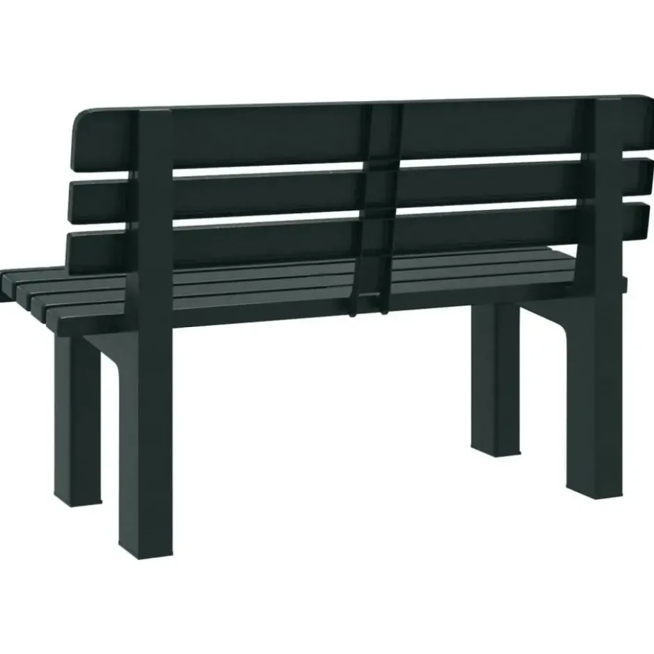 vidaXL - Tuinbankje - Groen - Polypropeen - 110x52x71 cm
