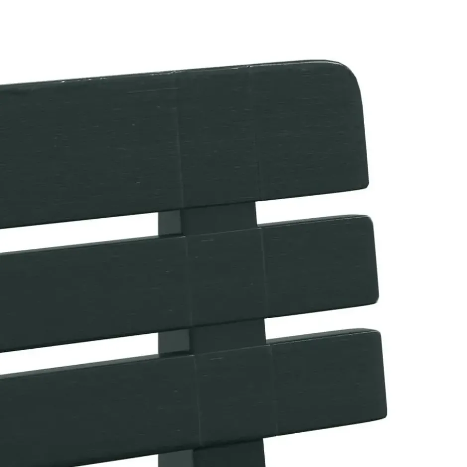 vidaXL - Tuinbankje - Groen - Polypropeen - 110x52x71 cm