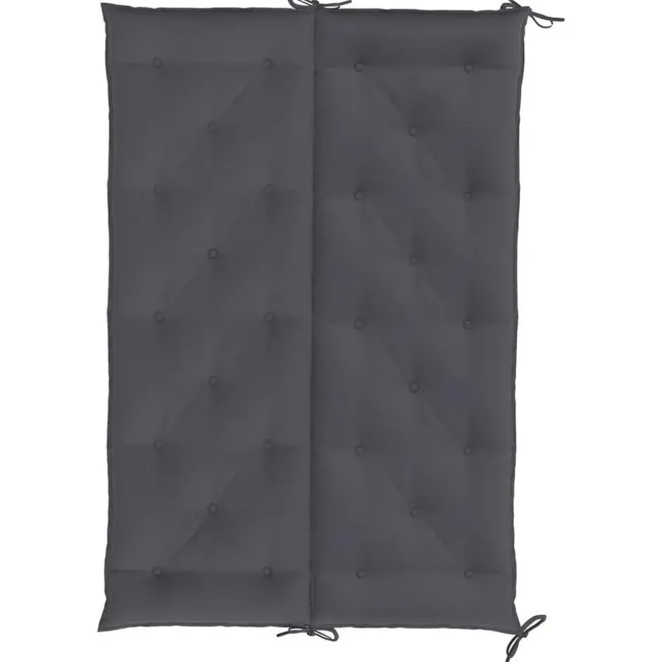 vidaXL - Tuinbankkussen - Antraciet - Stof - 150 cm - 2 stuks