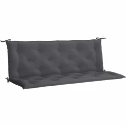 vidaXL - Tuinbankkussen - Antraciet - Stof - 150 cm - 2 stuks