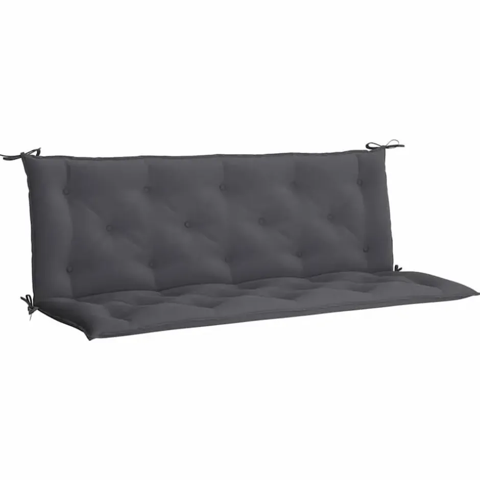 vidaXL - Tuinbankkussen - Antraciet - Stof - 150 cm - 2 stuks
