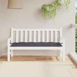 vidaXL - Tuinbankkussen - Antraciet - Stof - 150 x 50 x 7 cm