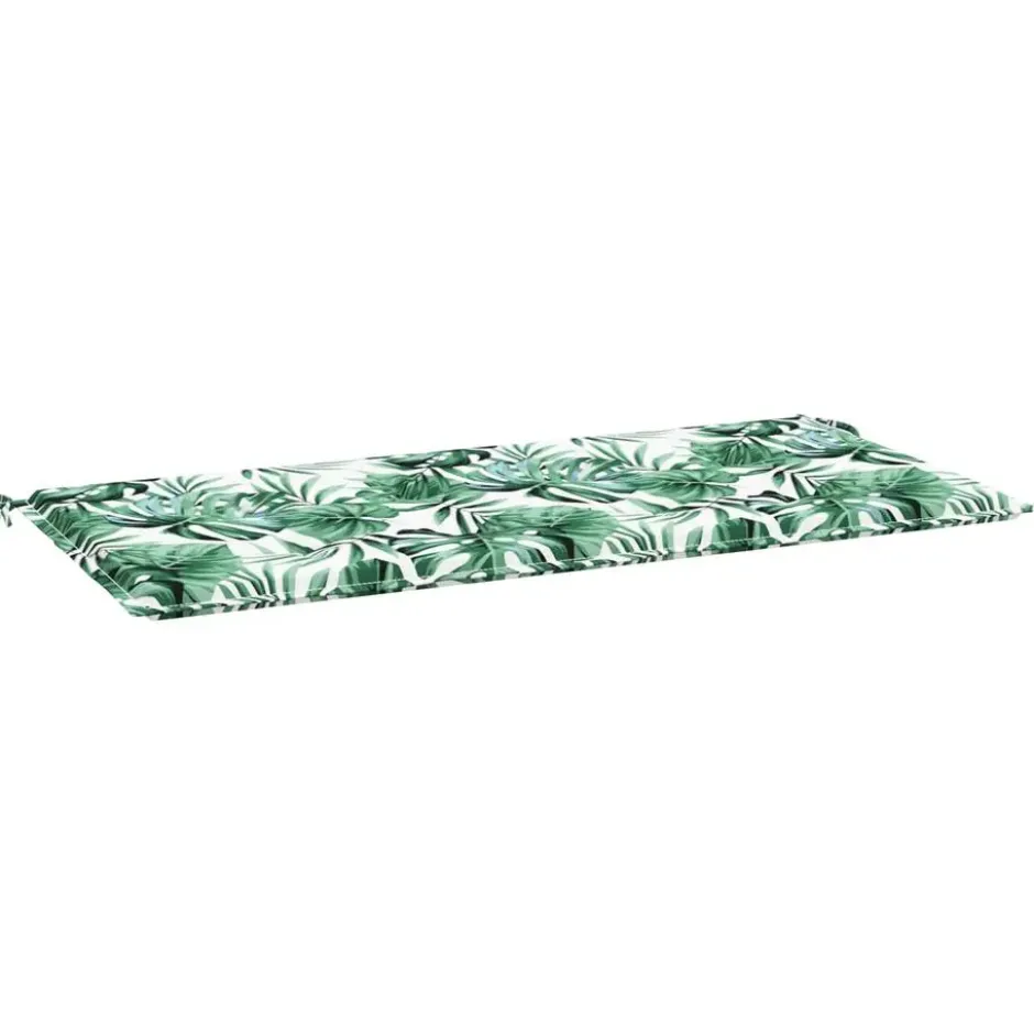 vidaXL - Tuinbankkussen Bladpatroon - 100x50x3 cm - oxford stof