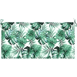 vidaXL - Tuinbankkussen Bladpatroon - 100x50x3 cm - oxford stof