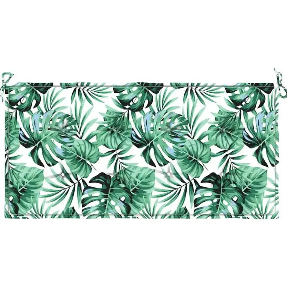 vidaXL - Tuinbankkussen Bladpatroon - 100x50x3 cm - oxford stof