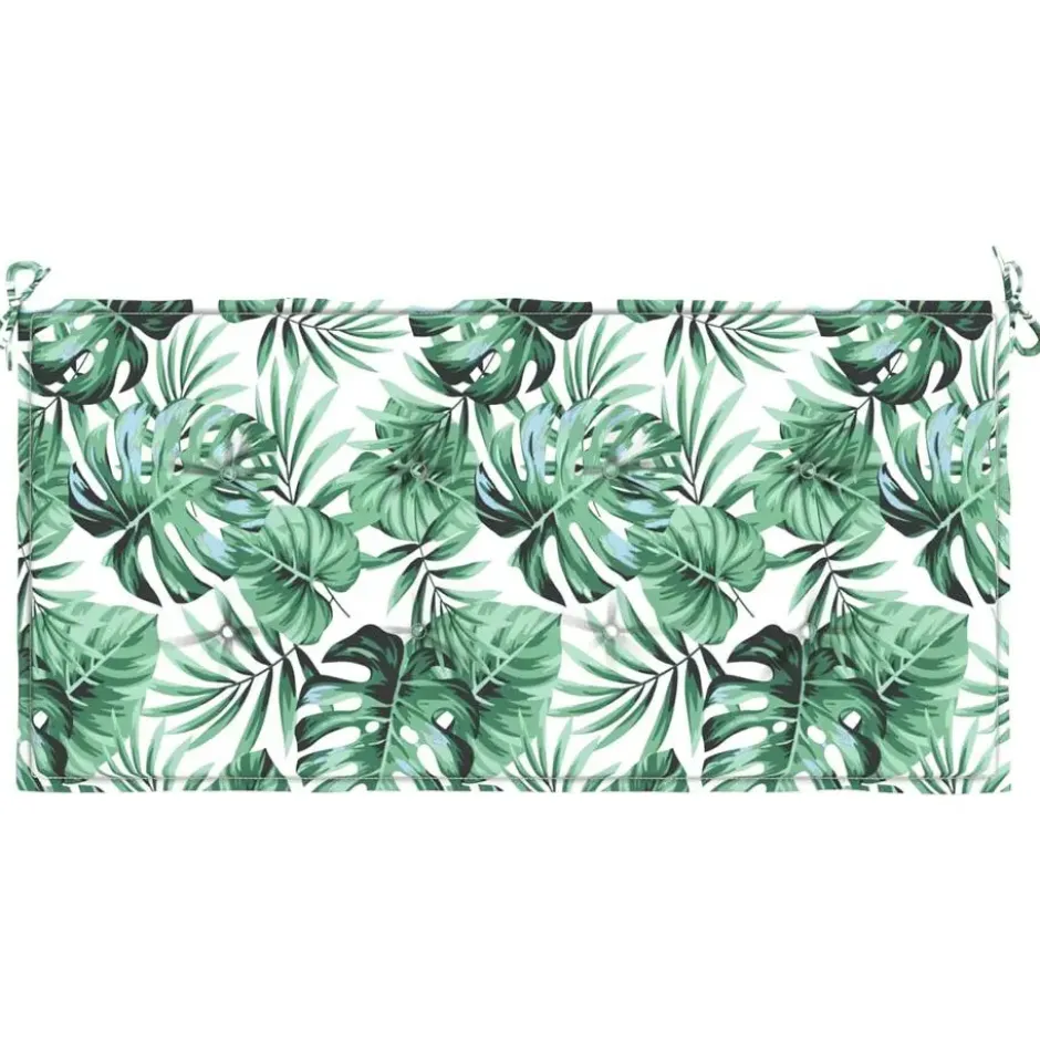 vidaXL - Tuinbankkussen Bladpatroon - 100x50x3 cm - oxford stof