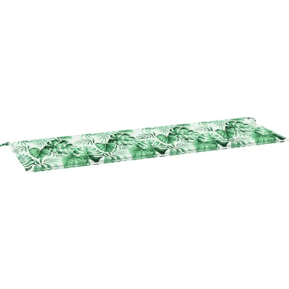 vidaXL - Tuinbankkussen Bladpatroon - 150x50x3 cm - oxford stof