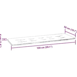vidaXL - Tuinbankkussen Bladpatroon - 150x50x3 cm - oxford stof