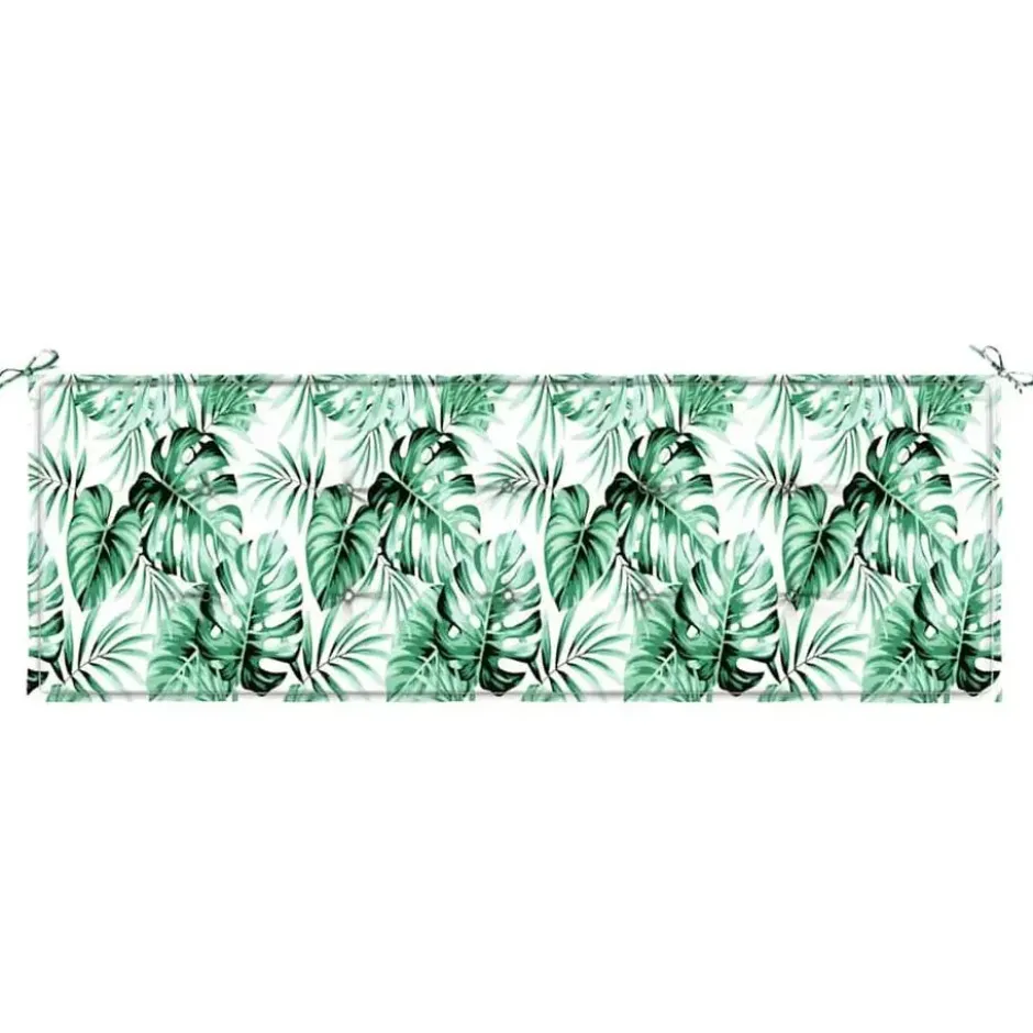 vidaXL - Tuinbankkussen Bladpatroon - 150x50x3 cm - oxford stof