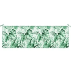 vidaXL - Tuinbankkussen Bladpatroon - 150x50x3 cm - oxford stof