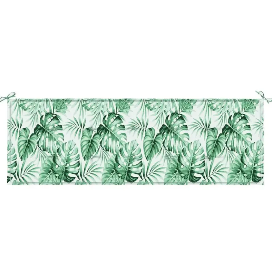 vidaXL - Tuinbankkussen Bladpatroon - 150x50x3 cm - oxford stof