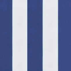 vidaXL - Tuinbankkussen gestreept 100x50x4 cm oxford stof wit en blauw