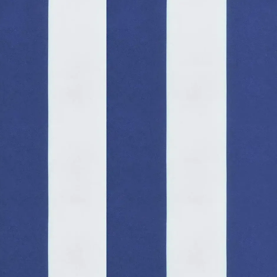 vidaXL - Tuinbankkussen gestreept 100x50x4 cm oxford stof wit en blauw