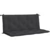 vidaXL - Tuinbankkussen - Zwart - Stof - 120 cm - 2 stuks