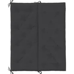 vidaXL - Tuinbankkussen - Zwart - Stof - 120 cm - 2 stuks