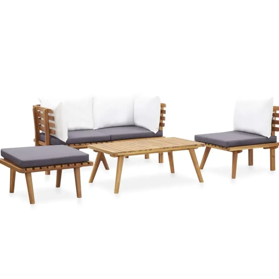 vidaXL - Tuinbank Set - Bruin - Acaciahout