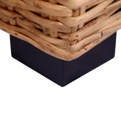 vidaXL - Tuinbank - Wit - Rattan