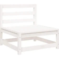 vidaXL - Tuinbank zonder armleuningen - Wit - Grenenhout - 70x70 67 cm