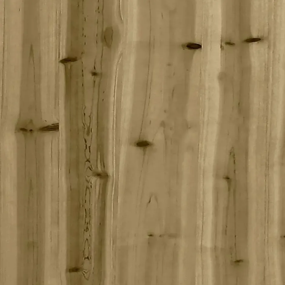 vidaXL - Tuinbank zonder armleuningen - Bruin - Hout - Met kussens
