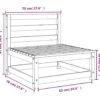 vidaXL - Tuinbank zonder armleuningen - Bruin - Grenenhout - 70x70x67 cm