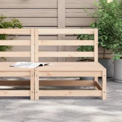 vidaXL - Tuinbank zonder armleuningen - Bruin - Grenenhout - 70x70x67 cm