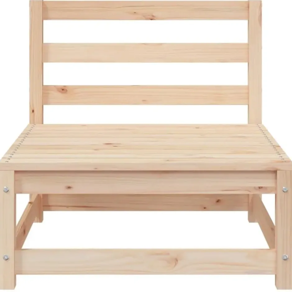 vidaXL - Tuinbank zonder armleuningen - Bruin - Grenenhout - 70x70x67 cm