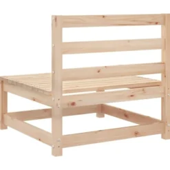 vidaXL - Tuinbank zonder armleuningen - Bruin - Grenenhout - 70x70x67 cm