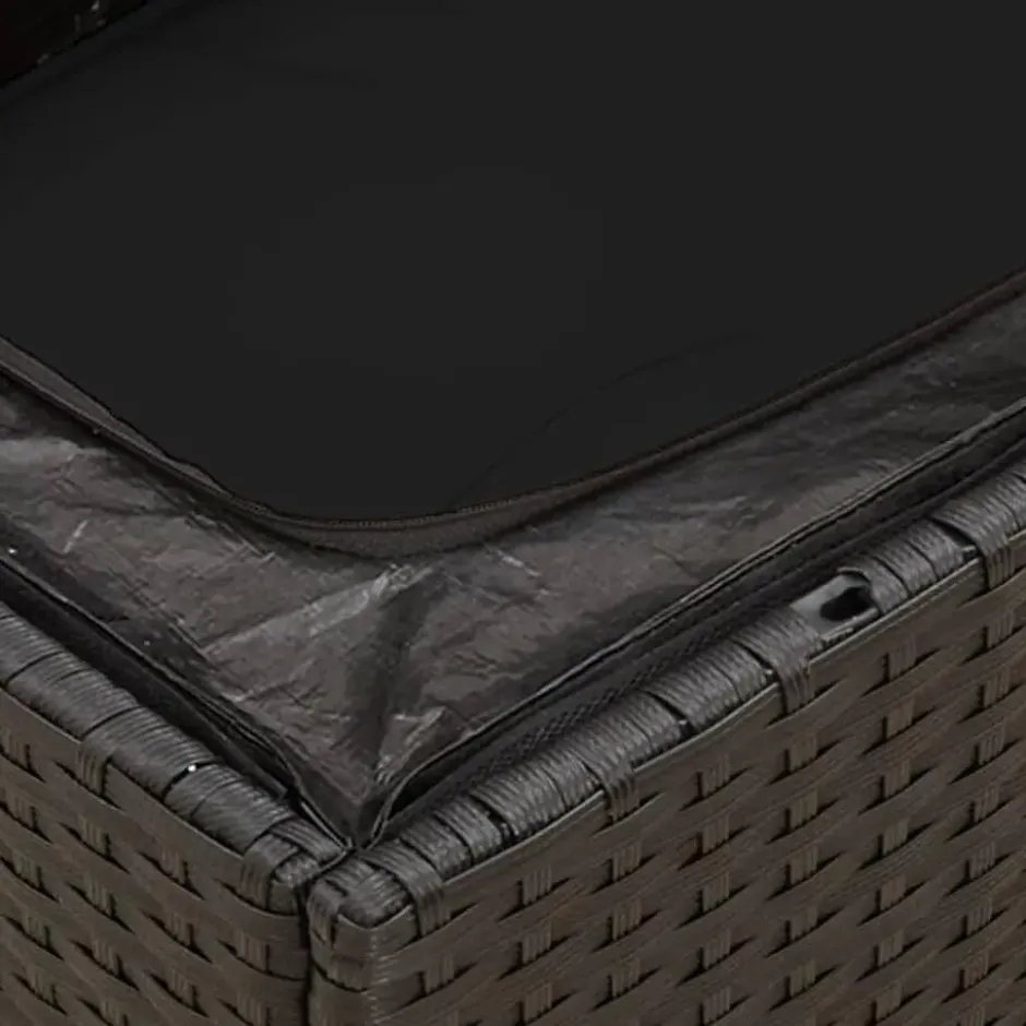 vidaXL - Tuinbank - Zwart - Poly rattan