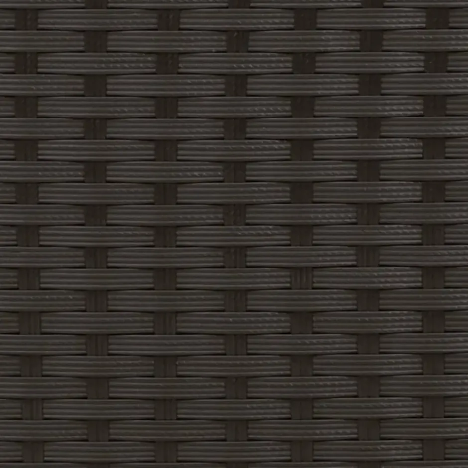 vidaXL - Tuinbank - Zwart - Poly rattan