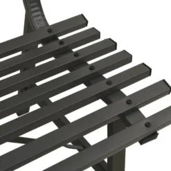 vidaXL - Tuinbank - Zwart - Staal - 110 cm