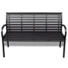 vidaXL - Tuinbank - Zwart - WPC - 125 cm